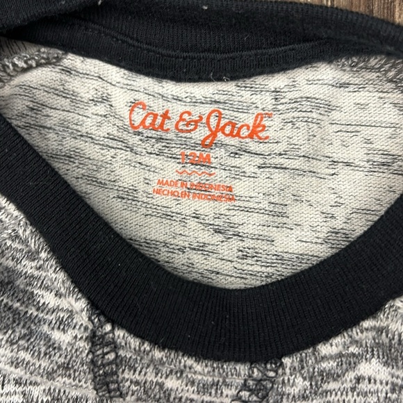 Boys 12 month Long Sleeve Raglan Shirts - Gray and Blue Cat & Jack brand - Picture 4 of 9